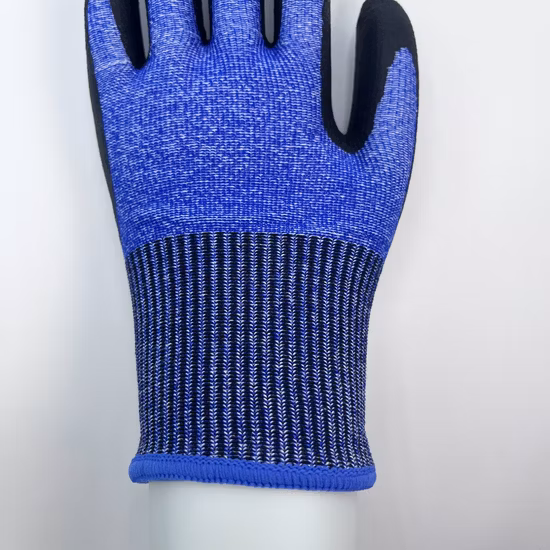 Test Reported Foam Nitrile Coated En 388 4342 Cut Resistant Maxiflex Safety Work Gloves